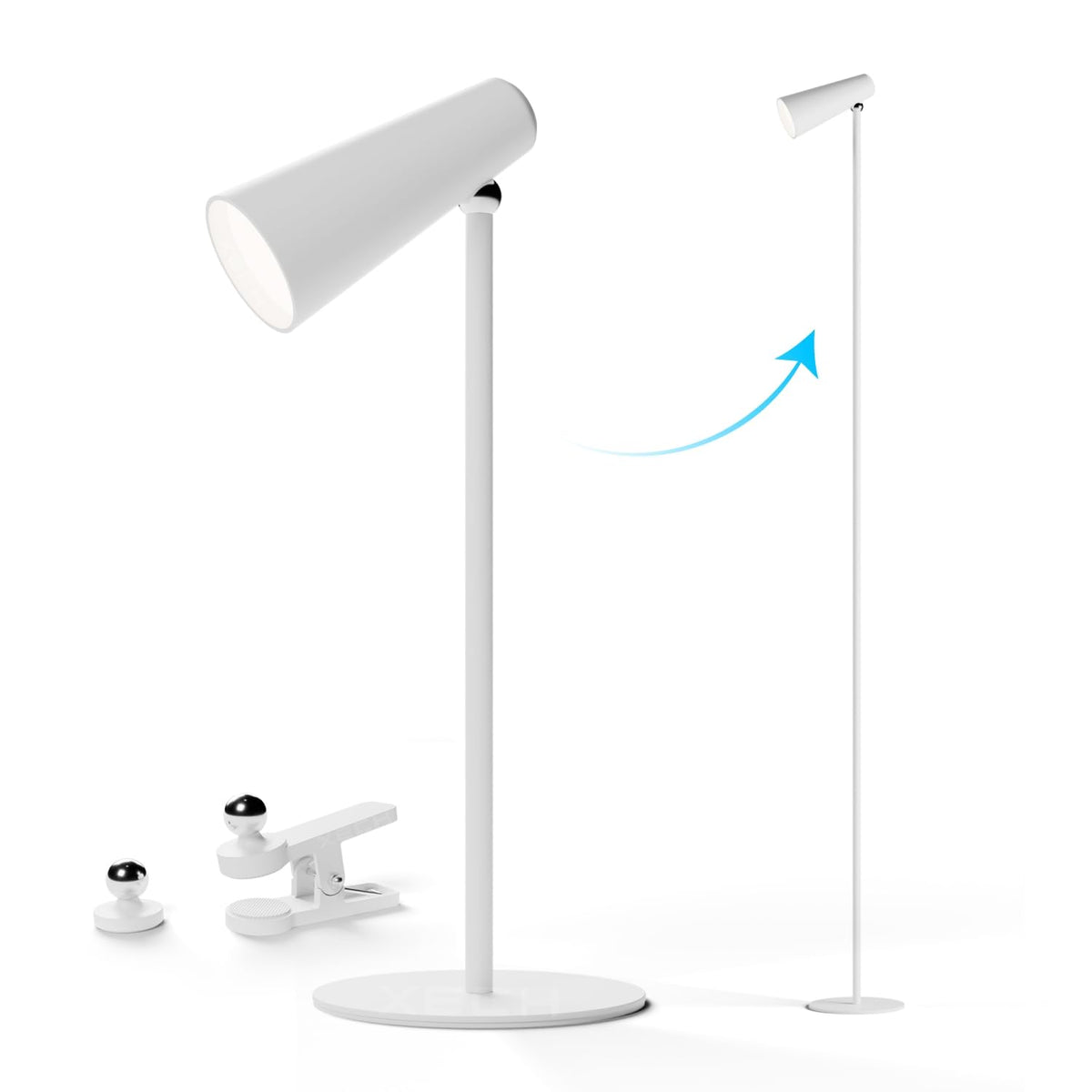 5-in-1 Rechargeable LED Study Lamp | Adjustable Desk & Floor Lamp