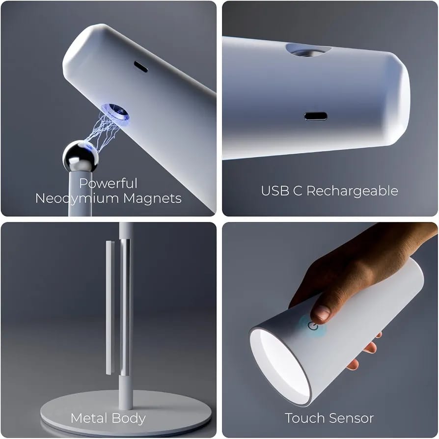 5-in-1 Rechargeable LED Study Lamp | Adjustable Desk & Floor Lamp